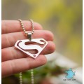 Кулон "Superman". Нержавеющая сталь. Шариковая цепь